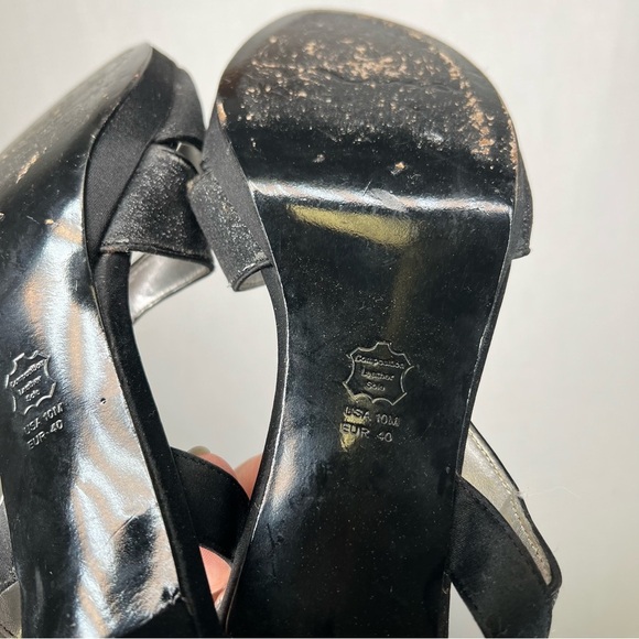 NINA | Black High Heels Sparkle Glitter 10 New York - Picture 5 of 6